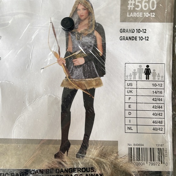Skilled Archer Adult Costume! New! - Picture 6 of 6